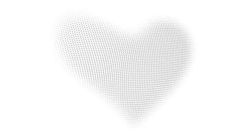 Halftone heart shape illustration, Charming Abstract Dot Heart Shape for Romantic Design vector