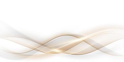 Abstract background with white light waves vector