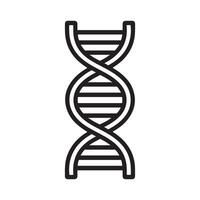 Simple Illustration of a Double Helix DNA Structure vector