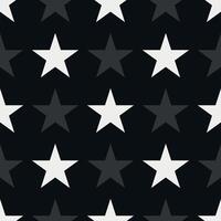 Seamless pattern with five-pointed stars vector