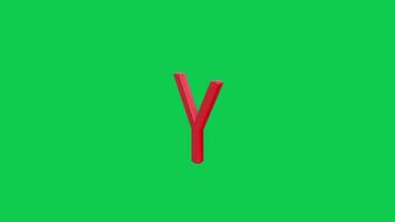 3D Alphabet Loop Animation for Social Media video