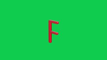 Green Screen 3D Alphabet Loop for Presentations video
