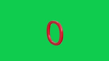 Seamless Loop Animated 3D Alphabet video