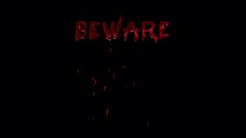 Danger Warning Loop - Hazard Alert Motion Graphics video