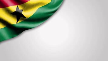 Vibrant and Elegant Representation of the Flag of Ghana with Striking Colors and Design Elements video
