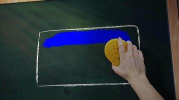 Back to School Motion Graphics Template with Blue Chroma Key, Customizable Blue Screen Frame video