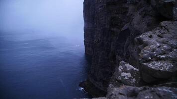 Steep Cliffs and Deep Ocean in the Faroe Islands video