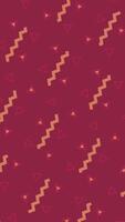 Red Colorful seamless geometric shape patterns background video