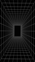 Wireframe Geometric Grid Animation Background video