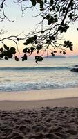 Beautiful view of waves at the beach background video