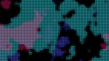 colorful halftone dotted texture loop animation background, abstract digital dots technology backdrop video