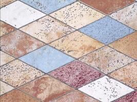 A tile pattern with different colors and sizes video
