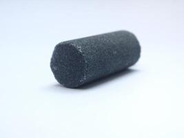 Cylinder shaped air stones for aquariums are used to circulate oxygen from the aerator. photo