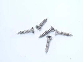 screw isolated on white background photo