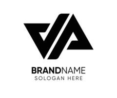 J A logo design j a design template vector