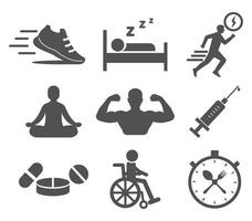 health icon set, suitable for infographic needs, health applications and others vector
