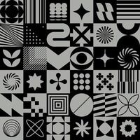 Seamless Pattern With Neo Geo Abstraction vector