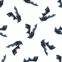 Seamless pattern with flying bats for halloween wrapping paper vector