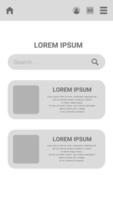 Browser Smartphone empty template mockup vector