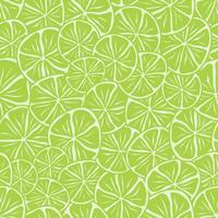Green lime slices seamless pattern vector