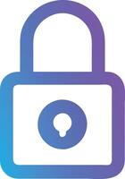 Lock Icon illustration for Secure Access vector