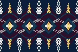 Traditional Thai fabric patterns mixed with Thai patterns vector