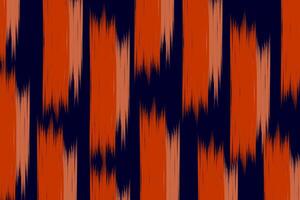 Abstract background Orange Ikat Pattern. Ikat Seamless Pattern Design for Fabric, clothing, background, wallpaper textile, wrapping vector