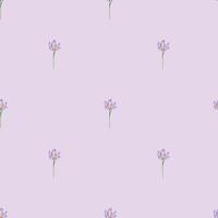 Soft purple crocus floral pattern in pastel tones, ideal for youthful spring concepts vector