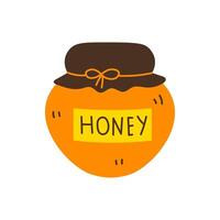 Honey Pot Flat Icon vector