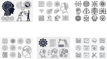 information and Technology Icons vector