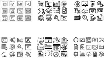 Communication and Technology Icons vector