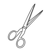 Sleek Scissors Illustration for Crafting and Design Essentials vector