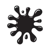 Abstract Ink Splash Silhouette for Artistic and Creative Designs vector