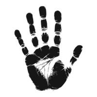 Grunge Handprint Illustration for Abstract and Creative Designs vector