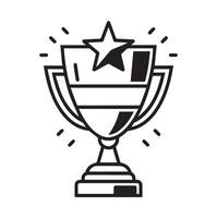 Champion Trophy Design for Awards and Recognition Themes vector