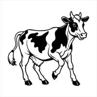 Holstein Friesian Cow vector