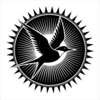 Swift Bird Silhouette vector