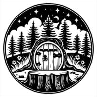Hobbit Door Stock vector