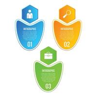 Modern business editable infographic 3 step creative concept workflow layout chart list design vector