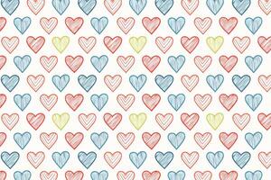 A pattern with many hearts on it design modern vector