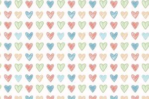 A pattern design with many hearts on it vector