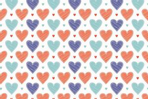 A pattern with hearts on it modern vector