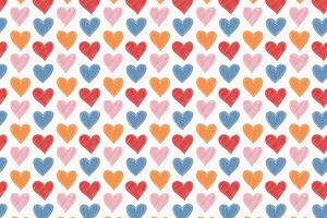 A colorful pattern with love on it vector