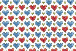 A pattern with many hearts on it minimal vector