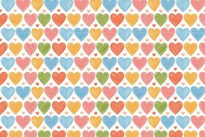 A colorful pattern with loves design vector