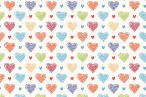 A colorful pattern with love vector