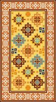 Carpet patterns Carpets from Turkestan, now part of China, have a Chinese influence. Design details reflect the Caucasus-Anatolian relationship in geometric stars and kufic borders. vector