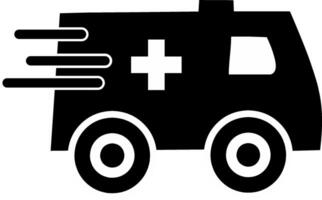 Ambulance Icon . Fast Response ambulance icon design. vector