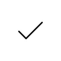 Check mark icon vector