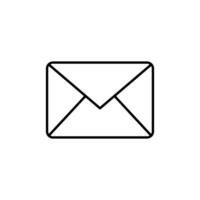 envelope icon on a white background vector